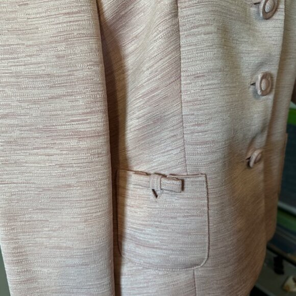 TAHARI SKIRT SUIT - FULLY LINED - PINK. SIZE 12 - Picture 3 of 8